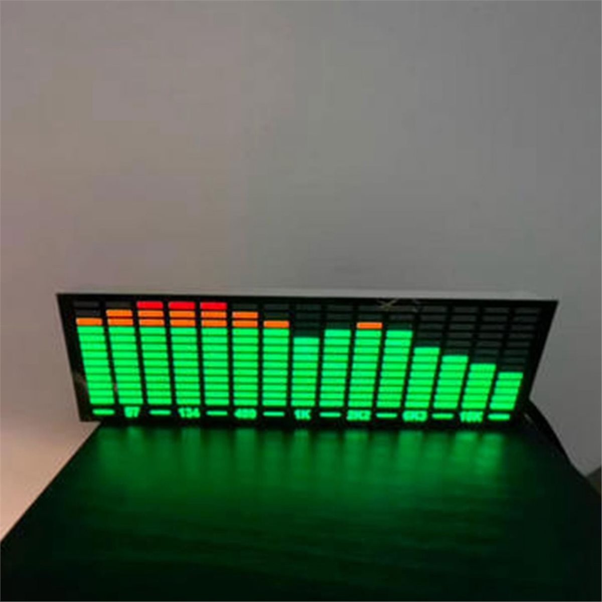 Audio To Music - ミュージックスペクトラムLEDピックアップ、音声制御リズムアナライザー、ライトディスプレイ、オーディオレベルインジケーター、VUメーター、雰囲気ランプAに適合します。