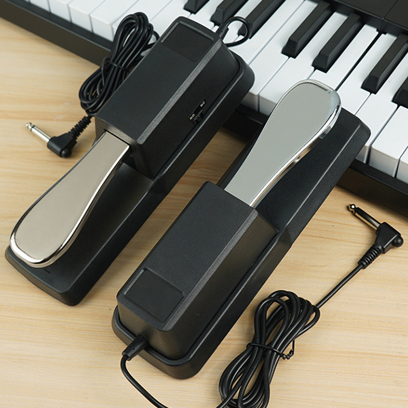 Piano Sustain Pedal - 新しいユニバーサルポータブル電子キーボードサステインペダルデジタルピアノ楽器アクセサリー用