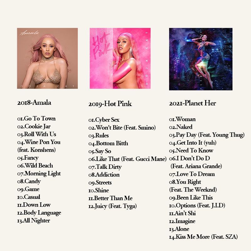 Doja Cat 6CD ミュージックアルバムコレクション、 - Audio Music Car のレビューと価格