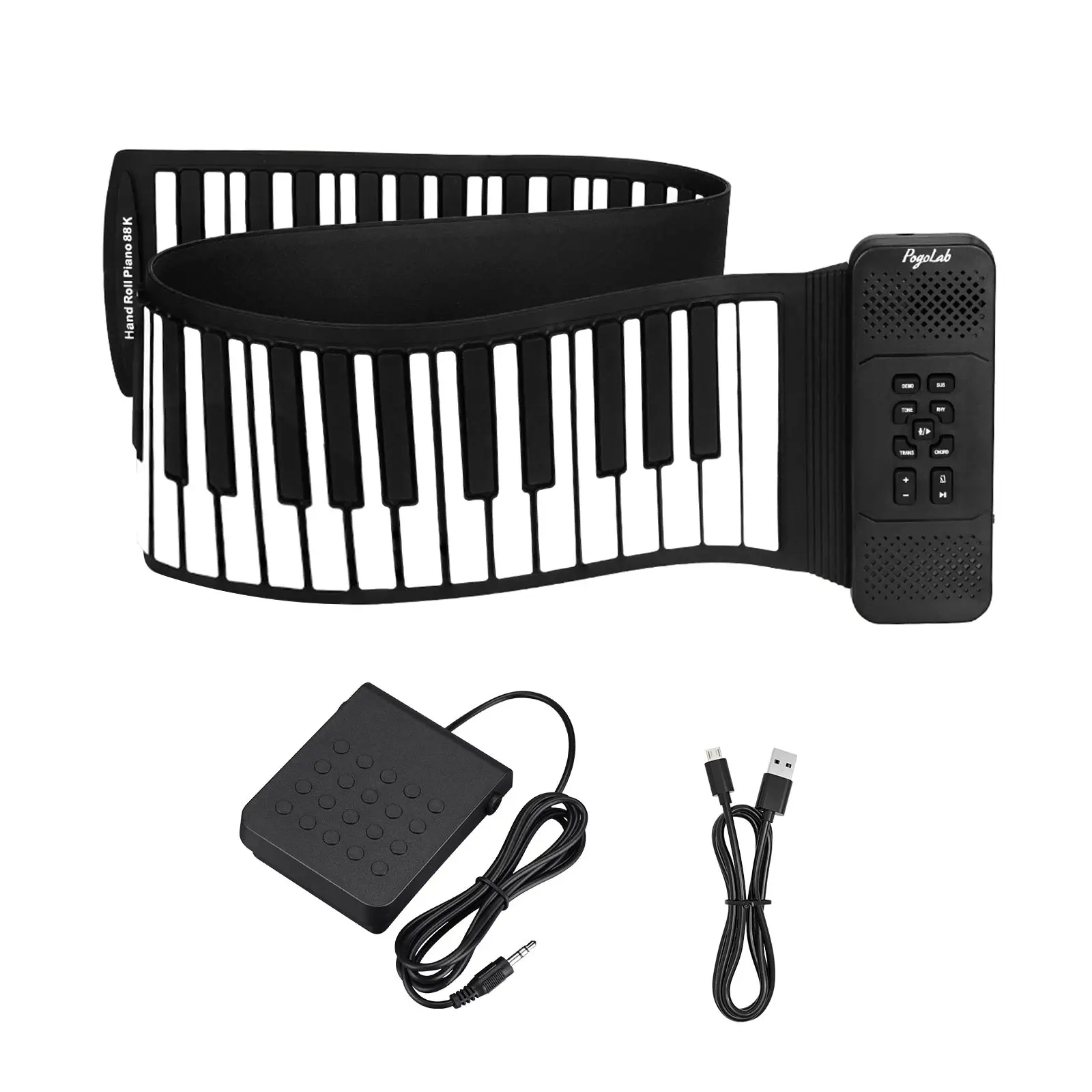 Pogolab 88 キーハンドロールアップピアノポータブル - Piano Sustain Pedal のレビューと価格