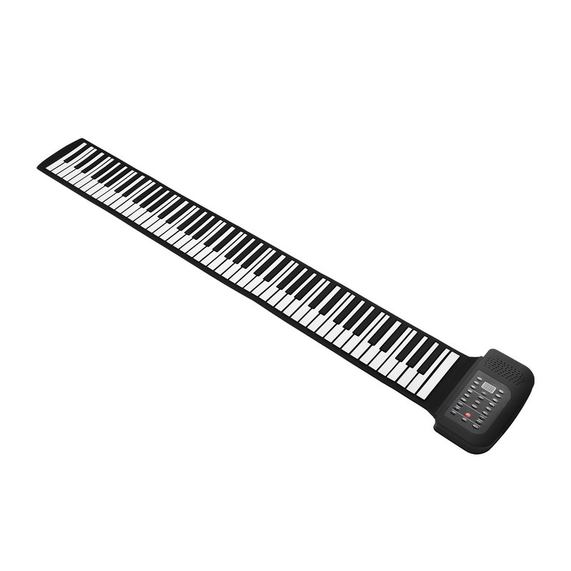 88鍵ロールアップ式ポータブルシリコン電子ピアノ、9mm厚鍵 - Piano Sustain Pedal のレビューと価格