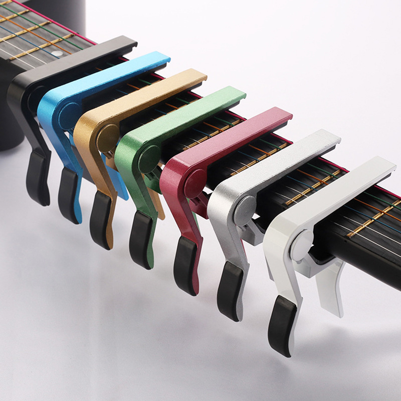 メタルギターカポ アコースティックエレクトリックギター用 シ - Guitar Capo Clip のレビューと価格