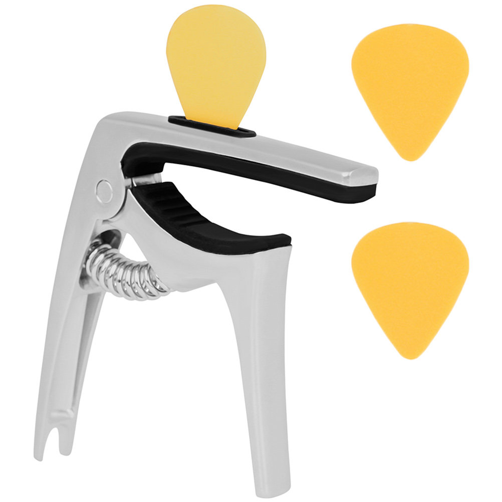 ギターカポ メタル製 頑丈なチューニングクリップ ユニバーサ - Guitar Capo Clip のレビューと価格