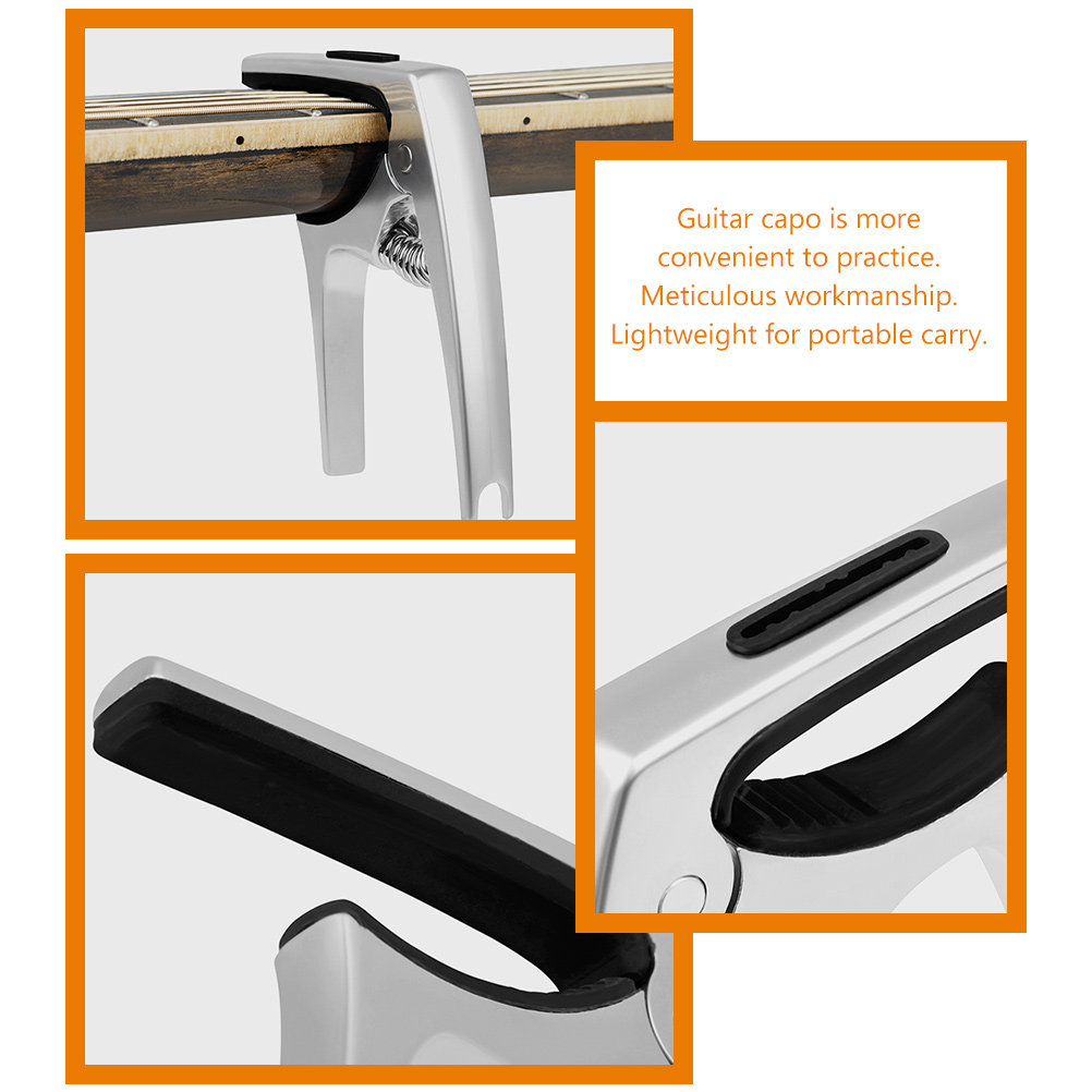 ギターカポ メタル製 頑丈なチューニングクリップ ユニバーサ - Guitar Capo Clip のレビューと価格