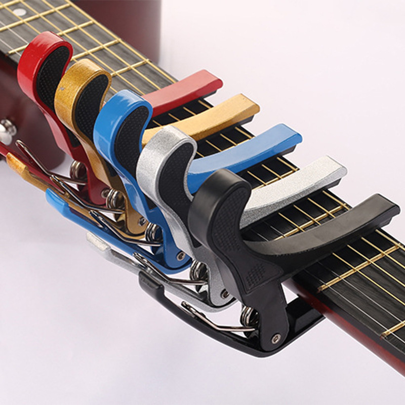 メタルギターカポ アコースティックエレクトリックギター用 シ - Guitar Capo Clip のレビューと価格