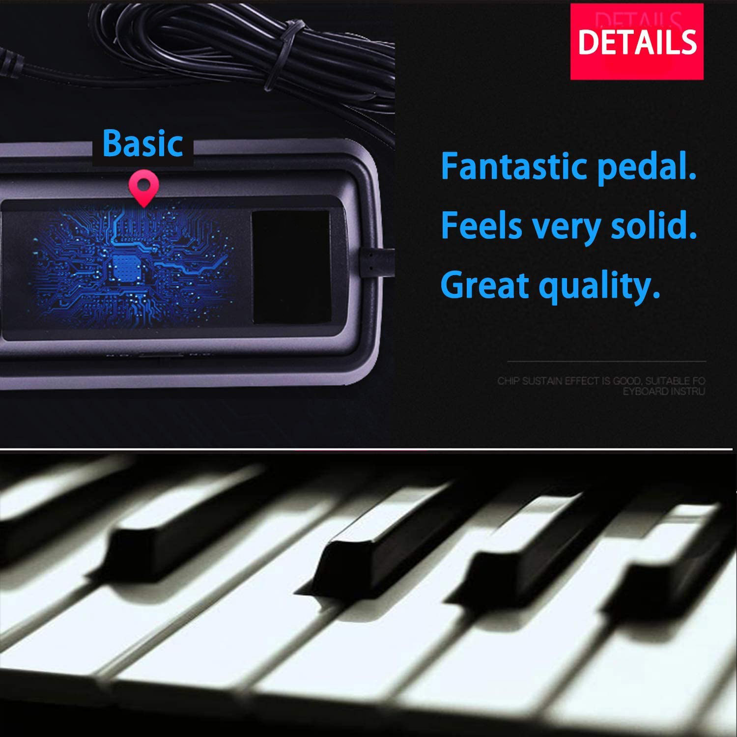 優れたユニバーサルサステインペダル、滑り止めペダル、耐久性が - Piano Sustain Pedal のレビューと価格