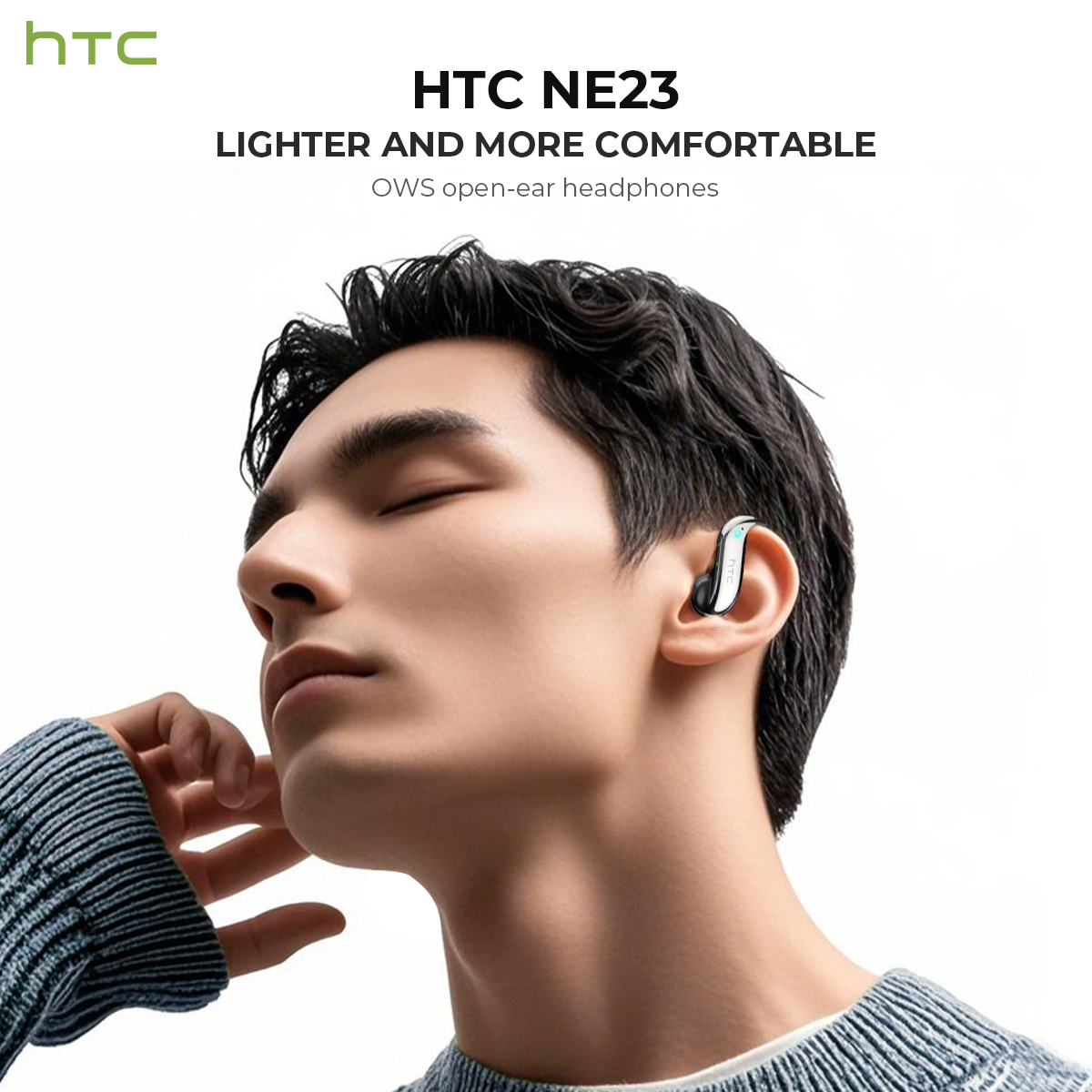 オープンイヤー Bluetooth ヘッドフォン HTC 3 - Audio To Music のレビューと価格