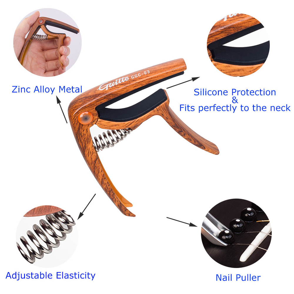 JOYO Guitto シリーズ GGC-03 ギターカポ  - Guitar Capo Clip のレビューと価格